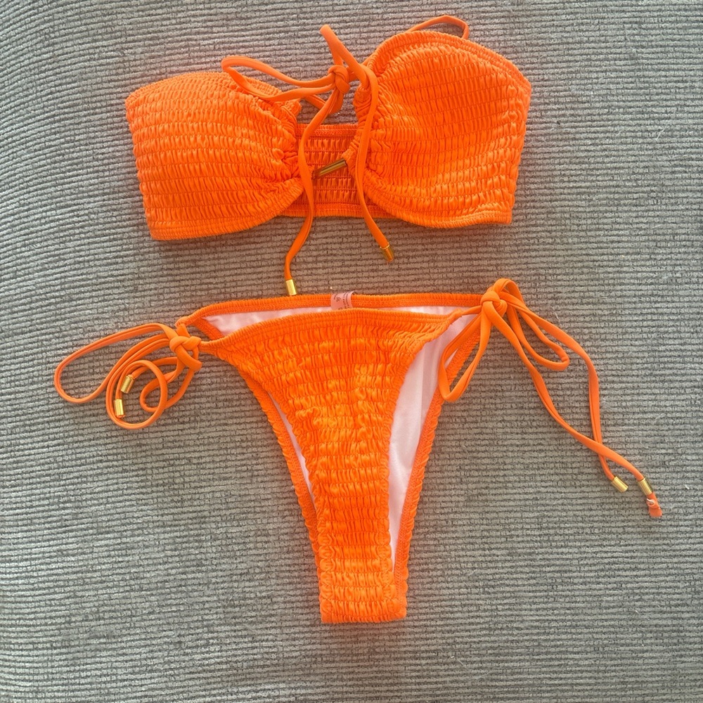 Vibrant Orange Bikini Set